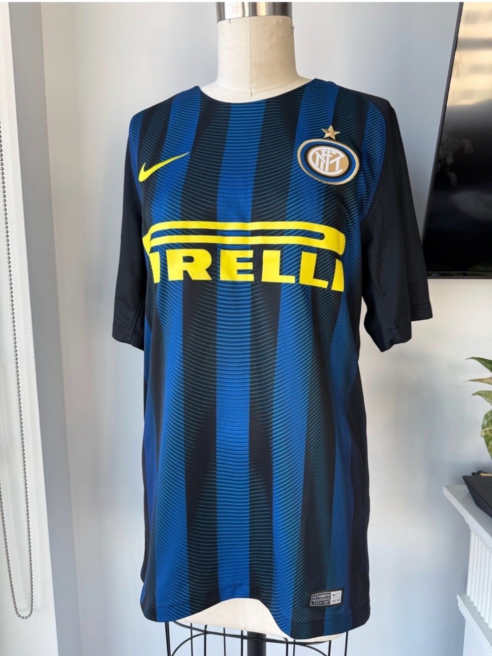 Nike Inter Milan 2016/2017 Pirelli Soccer Jersey